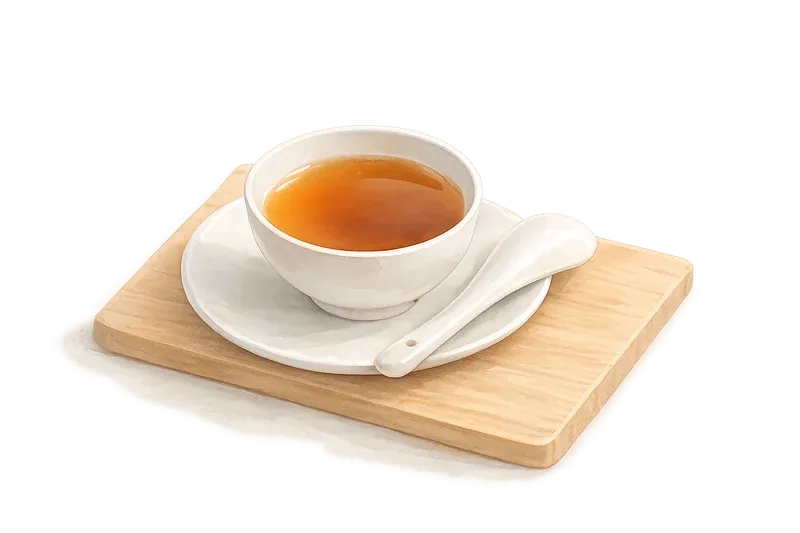 A cup of slow-simmered chicken essence