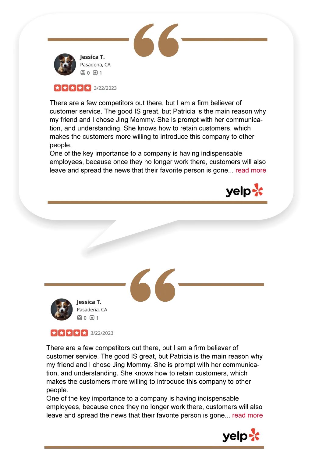 Yelp Customer Reviews