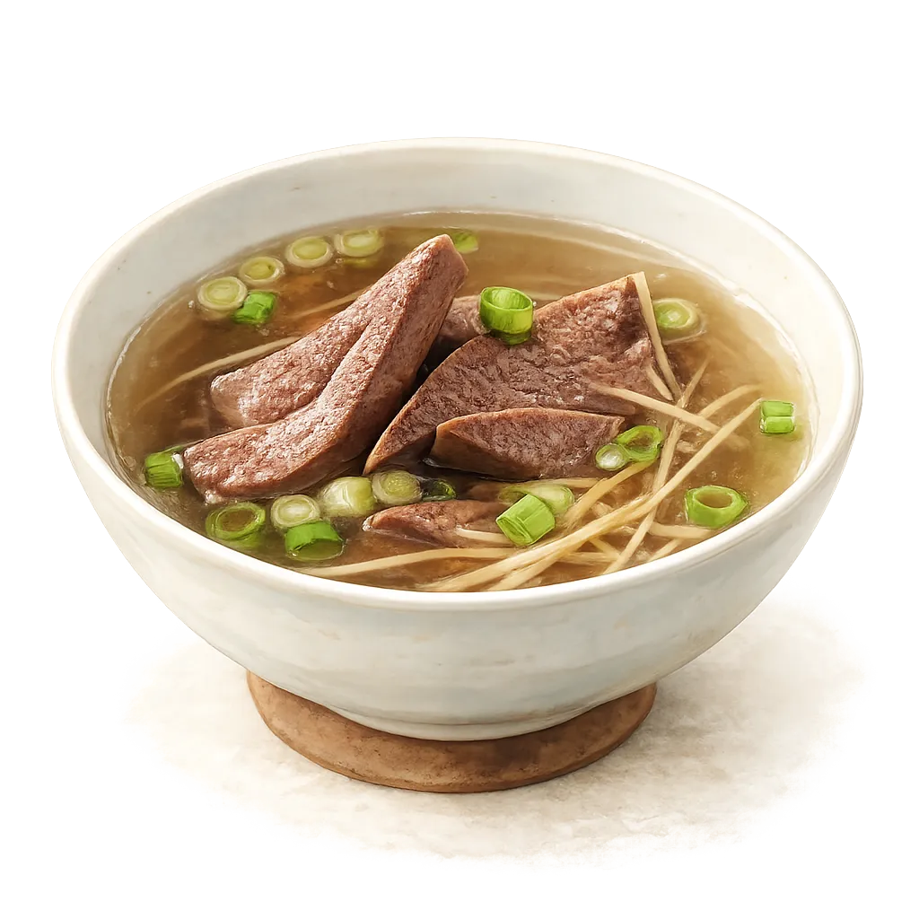 Ginger pork liver soup