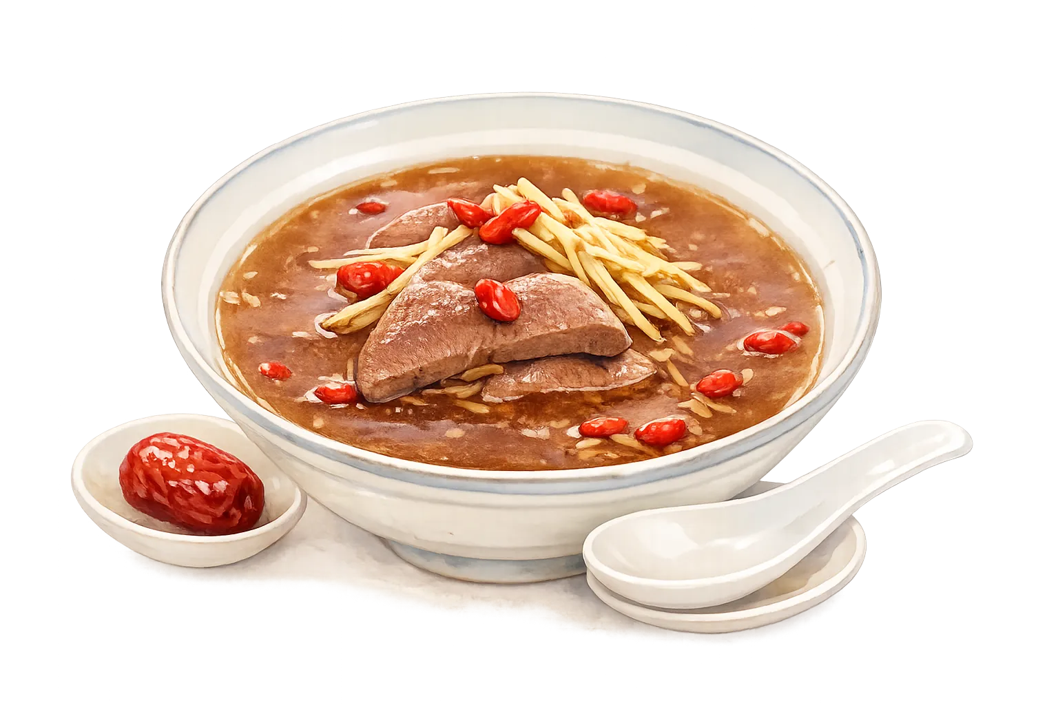 Ginger pork liver soup