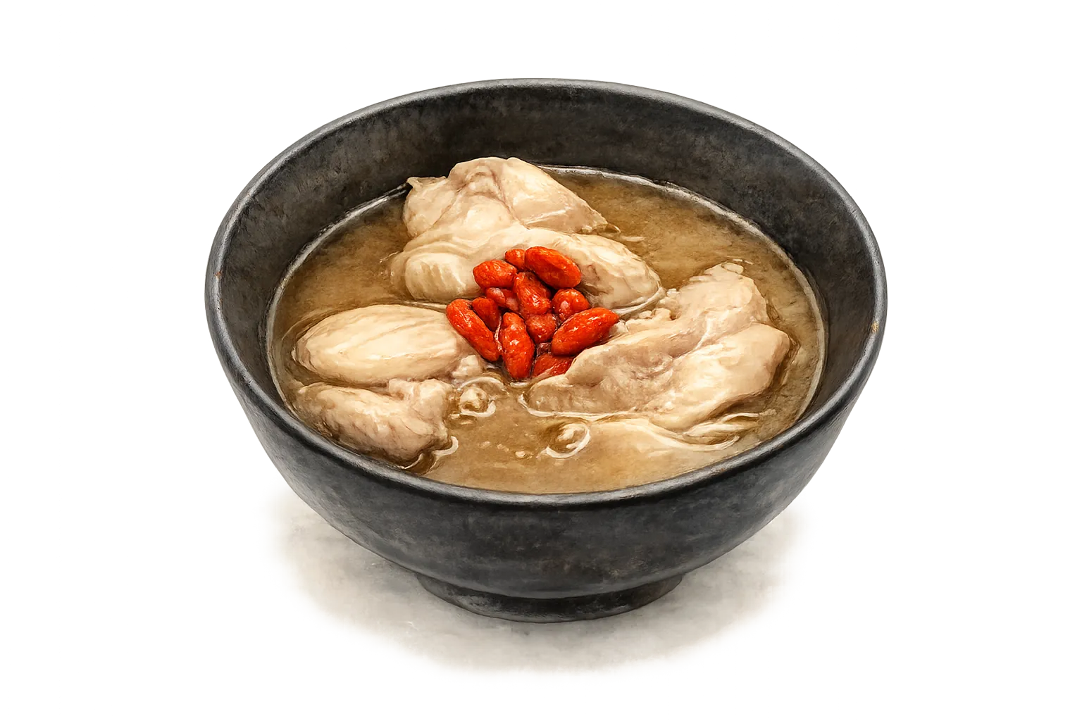 Sesame oil chicken with goji berries
